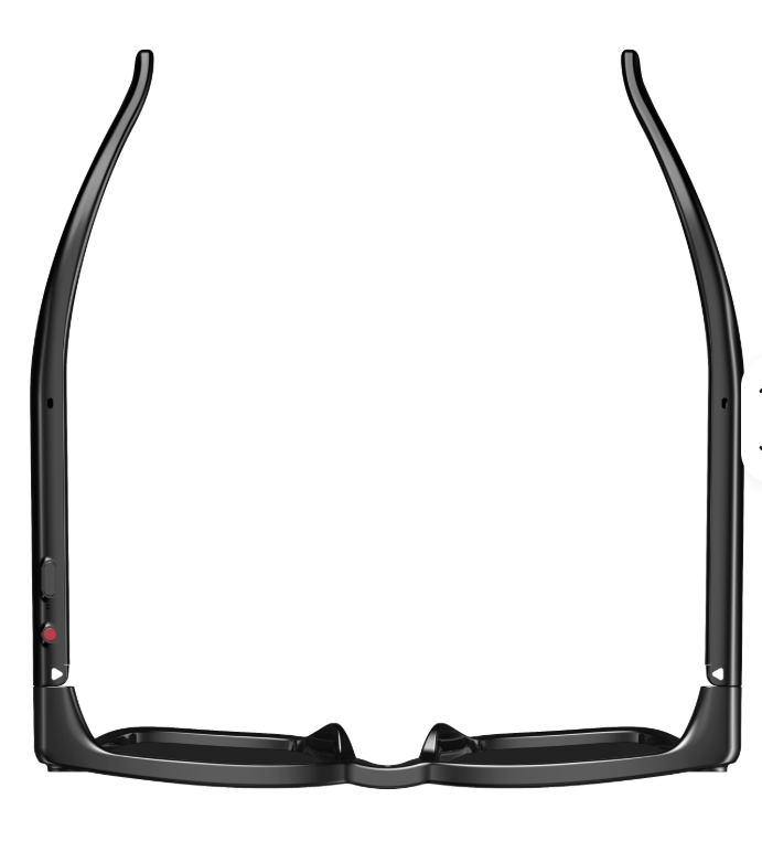 VisionGo Smart Glasses — bovenaanzicht